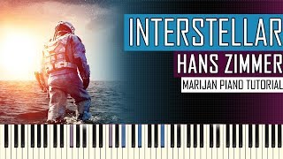 How To Play Hans Zimmer  Interstellar Main Theme  Piano Tutorial  Sheets [upl. by Ecydnak]