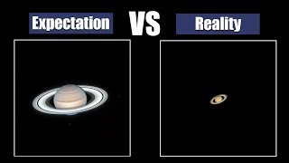 Planets through a telescope Expectation and Reality [upl. by Halbert]