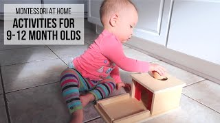 MONTESSORI AT HOME Activities for Babies 912 Months [upl. by Swaine]