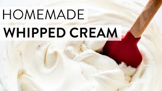 Homemade Whipped Cream  Sallys Baking Recipes [upl. by Nnaeel993]