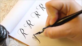 The Letter R  Basic Calligraphy Tutorial [upl. by Danya514]