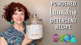 DIY Natural POWDERED LAUNDRY DETERGENT Recipe [upl. by Bena883]