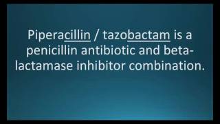 How to pronounce piperacillin  tazobactam Zosyn Memorizing Pharmacology Flashcard [upl. by Lizzy]