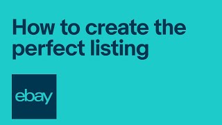 eBay Selling 101 4 components of a perfect listing [upl. by Luaped]