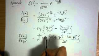 Minimal Sufficient Statistics for Normal Gaussian distribution [upl. by Jamil]