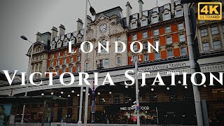 London Victoria Station Walk Through England 4K [upl. by Ocicnarf]