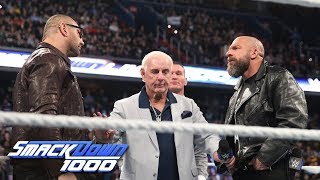 Batista takes a dig at Triple H during Evolutions reunion SmackDown 1000 Oct 16 2018 [upl. by Dinan]