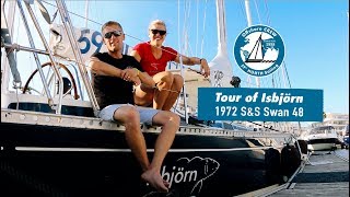 A full tour of Isbjörn our 1972 Swan 48 refitted for ocean sailing [upl. by Retxed]