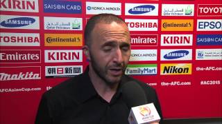 Interview Djamel Belmadi Coach Qatar [upl. by Nalyad]