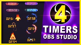 Add a Countdown TIMER to OBS studio  4 different methods Obs tutorial [upl. by Ardnahsal]