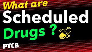 What are Schedule Drugs  Controlled Substances  PTCB EXAM  Schedule Drugs and Types [upl. by Assira39]