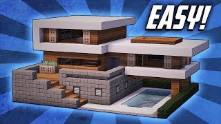 MINECRAFT  Come costruire una casa moderna semplicemente [upl. by Ahsekan]