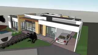 PLANOS de CASA CAMPESTRE DISEÑO de 250 M2  SKETCHUP  Arq Pablo Restrepo [upl. by Hrutkay]