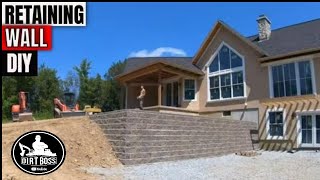 How to build a Retaining wall STEP BY STEP [upl. by Zwiebel92]