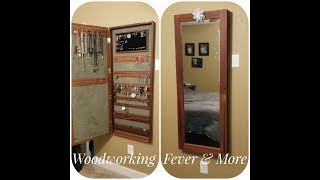 How to build a wall mounted jewelry armoire cabinet [upl. by Idnar594]