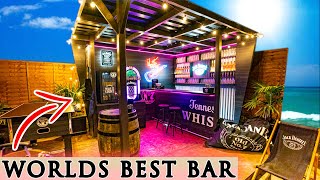 I Built The WORLDS BEST Garden BAR  Back Garden Ideas [upl. by Alyakim910]