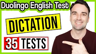 Duolingo English Test Dictation 35 Practice Tests  Study and Practice Lesson [upl. by Hanonew]