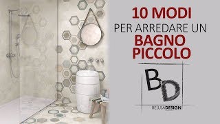 10 MODI per arredare un BAGNO PICCOLO  Belula Design [upl. by Kenley]