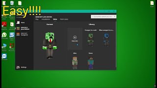 How to Change Your Skin In Minecraft JavaEasy [upl. by Onitsirc]