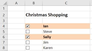 Create an Interactive Checklist in Excel [upl. by Naig380]