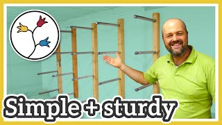 Lumber Rack DIY – Simple sturdy quick to make [upl. by Ardnekal]