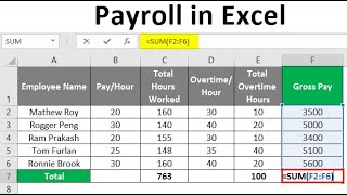 Easy Payroll System In Excel [upl. by Walczak]