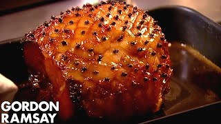 CHRISTMAS RECIPE Honey Glazed Ham With Pear amp Saffron Chutney [upl. by Farron]