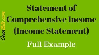 Statement of Comprehensive Income Income Statement  Full Example [upl. by Analise950]