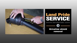 Driveline Shielding Removal  Land Pride Service [upl. by Rovit]