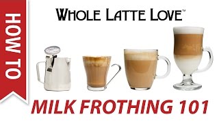 Milk Frothing for Beginners [upl. by Gautea]