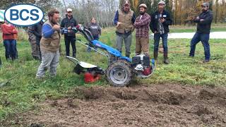 Field Day Breaking Ground amp Building Raised Beds with BCS TwoWheel Tractor and Rotary Plow [upl. by Eyma]