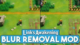 The Legend of Zelda Links Awakening  Blur Removal Mod Nintendo Switch Modding [upl. by Annaiek]