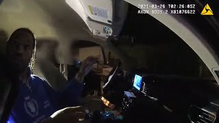 Body camera video shows Saints Marshon Lattimore gun arrest in Cleveland [upl. by Eralcyram]