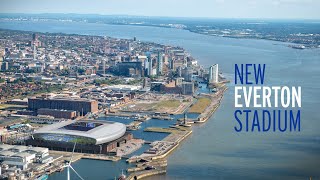 NEW EVERTON STADIUM  BRAMLEYMOORE DOCK  VIRTUAL FLYTHROUGH [upl. by Ynnahc]