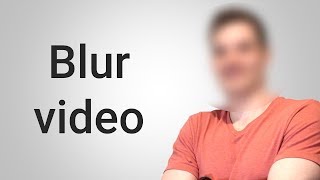 How to Blur Out Parts of a Video [upl. by Bower]