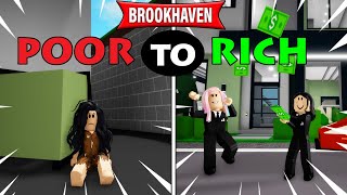 Going from Poor to Rich on Brookhaven  Roblox Roleplay [upl. by Alphonso]