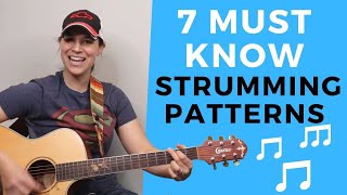 7 ESSENTIAL Beginner Guitar STRUMMING Patterns You MUST KNOW [upl. by Huei554]