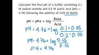 Buffer Calculations [upl. by Einreb233]