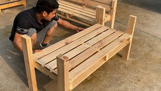 Creative Pallet Recycling Ideas You Have Never Seen Before  How To Create A Beautiful Pallet Sofa [upl. by Hcirteid]