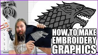 How to digitize graphics for embroidery  Tock Custom [upl. by Ardnnek]