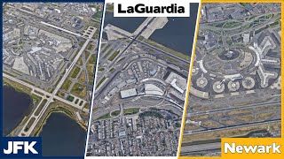 JFK vs LaGuardia vs Newark  New York Citys Airports Compared [upl. by Danialah]