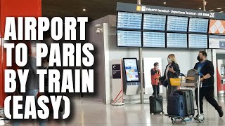 Train from Paris Airport CDG to Paris Center RER B [upl. by Holcomb]