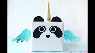 How to Make a Panda Unicorn Valentine Box [upl. by Netniuq579]