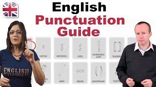 English Punctuation Guide  English Writing Lesson [upl. by Lovmilla534]