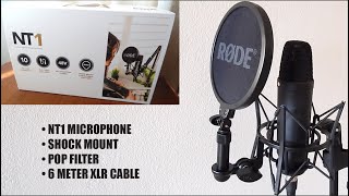 RØDE NT1 Microphone Kit 🎤 Unboxing Setup amp Review [upl. by Philpot]