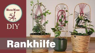 DIY  Rankhilfe selber machen  Dekoratives Gitter für Rankpflanzen  Climbing aid for indoor plants [upl. by Bendite]