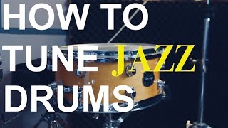 How to tune Jazz drums  Snare [upl. by Ozner372]