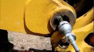 Replace bushings John Deere 310d [upl. by Alenoel124]