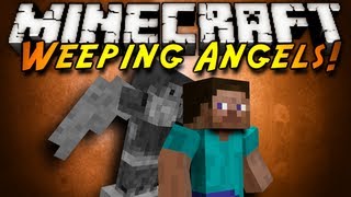 Minecraft Mod Showcase  WEEPING ANGELS [upl. by Ardle]