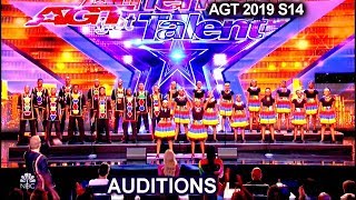 Ndlovu Youth Choir from Africa “My African Dream” UPLIFTING  Americas Got Talent 2019 Audition [upl. by Lamprey]